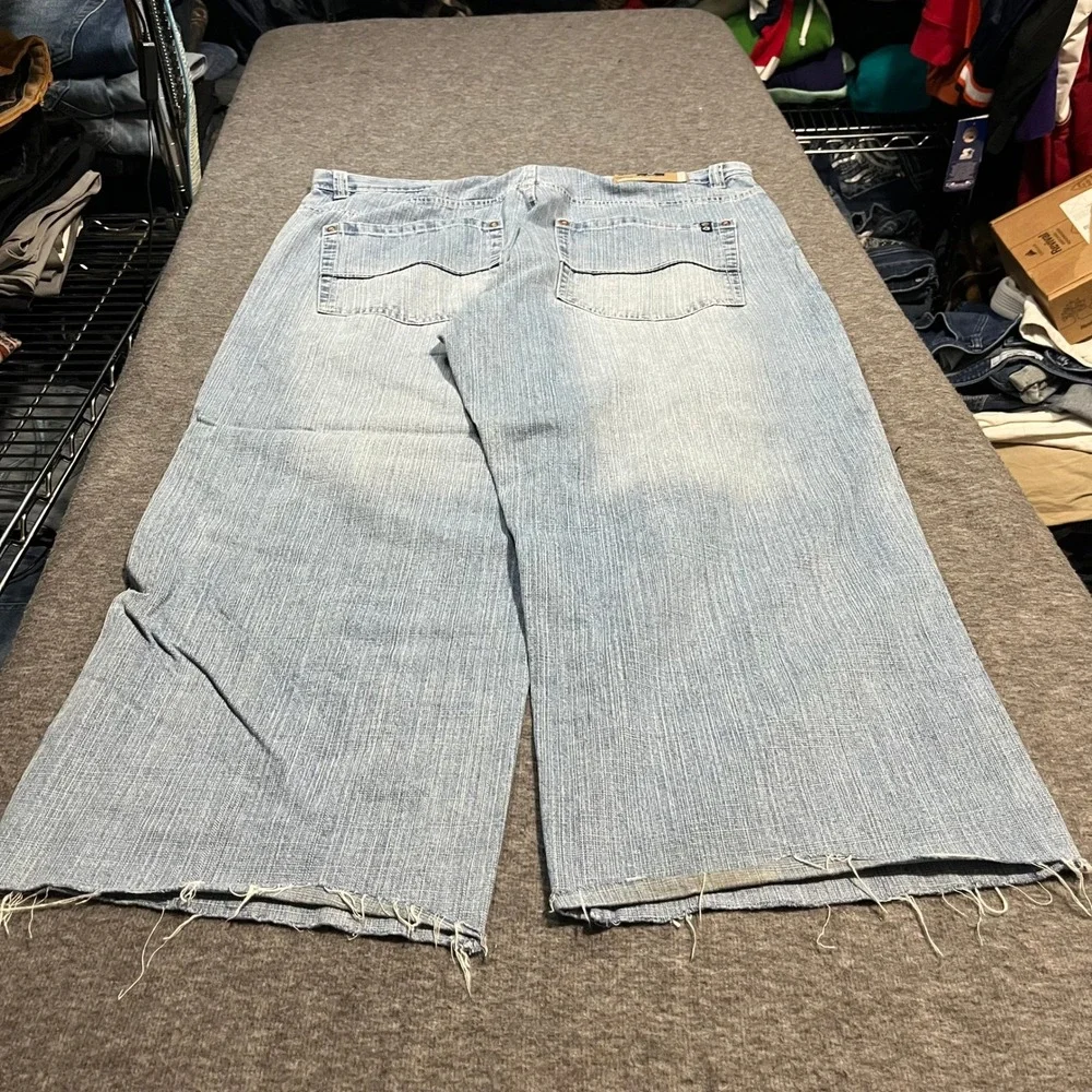 Southpole Mens 42x28 Baggy Light Wash Jeans Red Tab Y2K Custom Fit Wide Leg